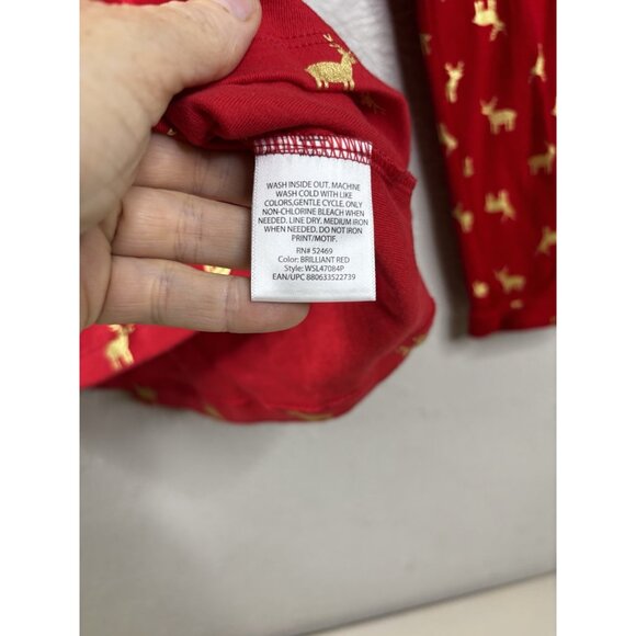 White Stag Medium 8-10 Holiday Turtleneck Snowflake Reindeer (Lot Of 2) Top EUC - Picture 5 of 8